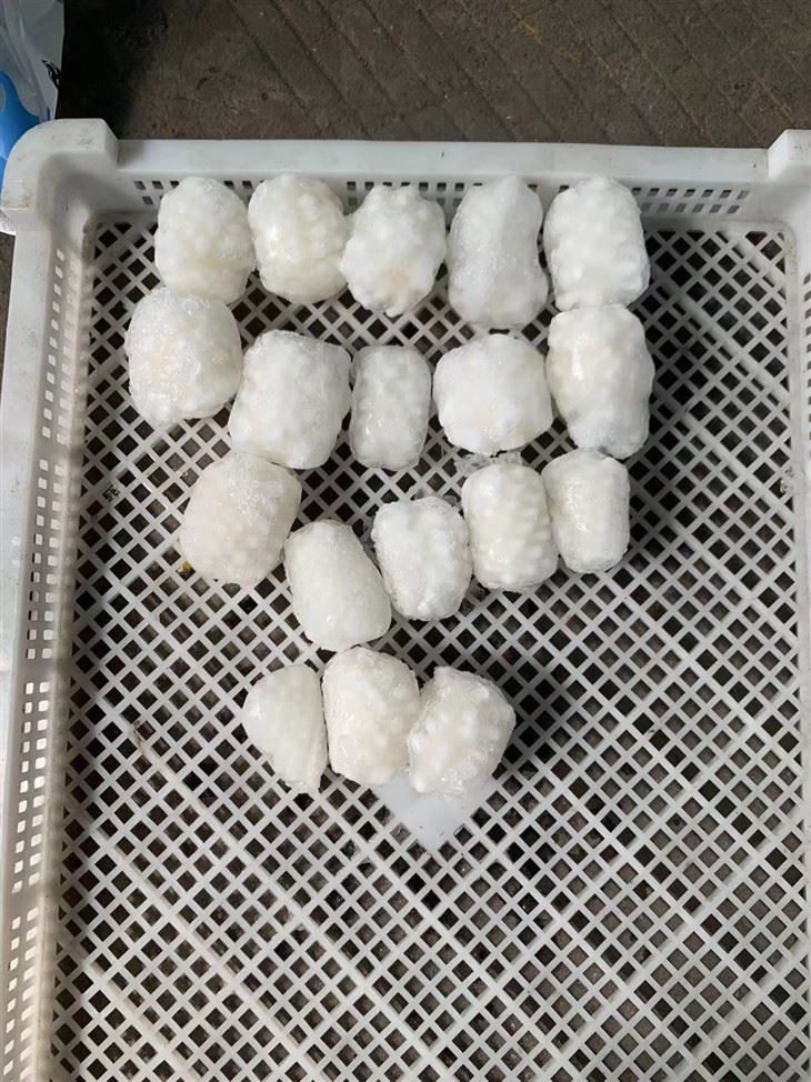 Frozen Squid Pineapple Cutting